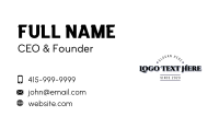 Classic Business Shop Wordmark Business Card Image Preview