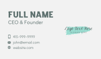 Fashion Style Business Wordmark Business Card Image Preview