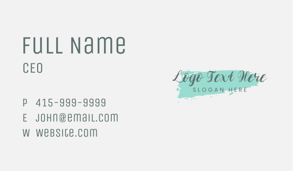 Fashion Style Business Wordmark Business Card Design Image Preview