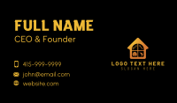 Orange Home Construction Business Card Preview