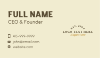 Retro Brand Wordmark Business Card Image Preview