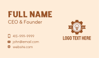 Light Bulb Gear Banner Business Card Image Preview