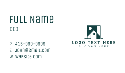 Property Real Estate Roofing Business Card Image Preview