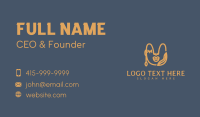 Golden Organic Beauty Business Card Preview