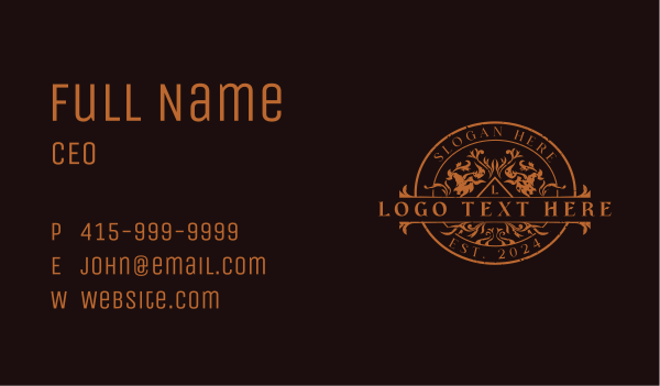 Bull Ranch Rodeo Business Card Design Image Preview