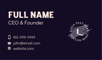 Brand Letter Classic Business Card Image Preview