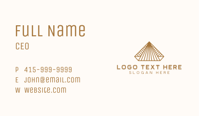 Pyramid Architect Developer Business Card Image Preview