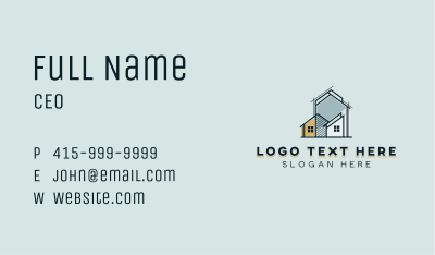 Architectural Structure Design Business Card Image Preview