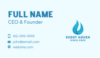 Blue Water Flame Business Card Image Preview