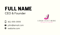 Elegant Women Shoe Business Card Design