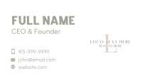 Generic Elegant Lettermark Business Card Image Preview