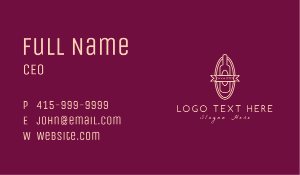 Wine Store Badge Business Card Design Image Preview