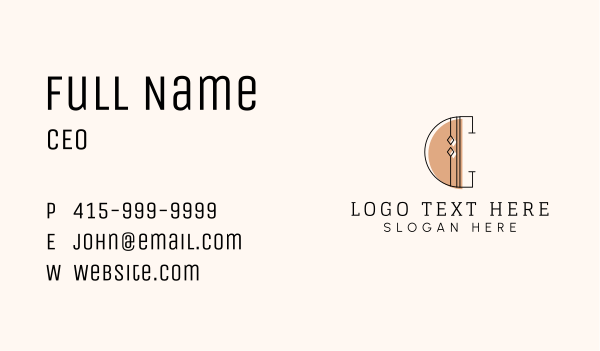 Jeweler Letter C Business Card Design Image Preview