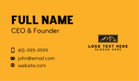 Excavator Backhoe Mountain Business Card Image Preview