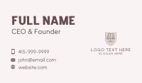 Law Firm Shield Business Card Design