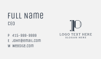 Elegant Art Deco Letter P Business Card Image Preview