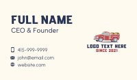 Wine Barrel Delivery Truck Business Card Image Preview
