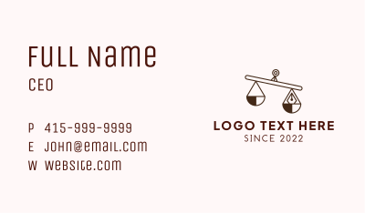 Weighing Scale Pen Business Card Image Preview