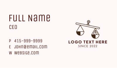 Weighing Scale Pen Business Card Image Preview