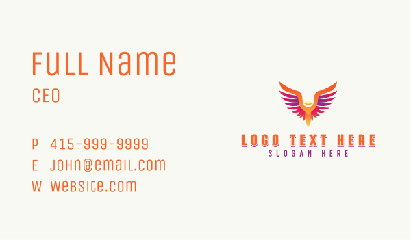 Spiritual Foundation Wings Business Card Design Image Preview
