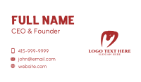 Red Buffalo Horn Business Card Image Preview