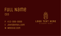 Crown Shield Letter R Business Card Image Preview