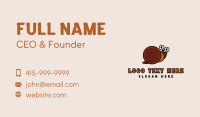 Brown Shell Snail Business Card Design
