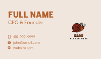 Brown Shell Snail Business Card Image Preview