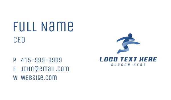 Sports Athlete Kick Business Card Design Image Preview