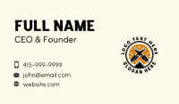 Chainsaw Lumberjack Woodwork Business Card Image Preview