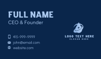 Water Droplet Orbit Business Card Design