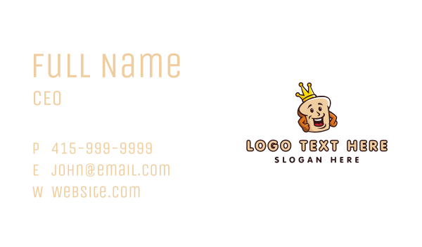 Royal Loaf Bread Bakery Business Card Design Image Preview