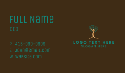 Human Tree Wellness Business Card Image Preview