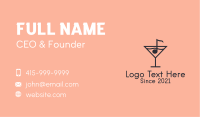 Music Bar Martini Business Card Image Preview