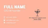 Music Bar Martini Business Card Image Preview