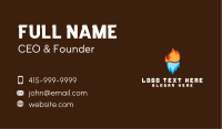 Burning Flame Iceberg Business Card Image Preview