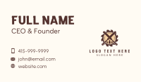 Woodcutting Chisel Lumber Business Card Image Preview