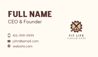 Woodcutting Chisel Lumber Business Card Image Preview