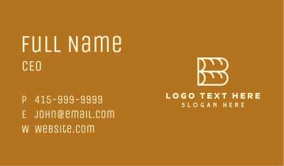 Baguette Bread Loaf Business Card Image Preview
