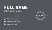 Classic Postal Business Wordmark Business Card Image Preview