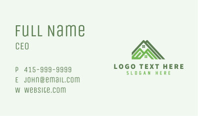 Real Estate Roofer Business Card Image Preview
