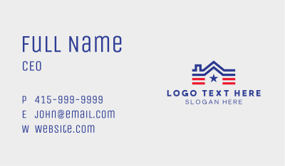American Roof Property Business Card Image Preview