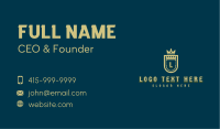 Luxury Shield Hotel Business Card Image Preview