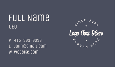 Round Business Badge Business Card Image Preview