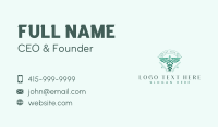 Elegant Health Caduceus Business Card Design