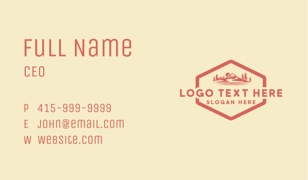 Adventure Camping Apparel  Business Card Design Image Preview
