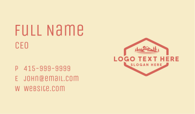Adventure Camping Apparel  Business Card Image Preview