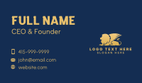 Golden Deluxe Griffin Business Card Design