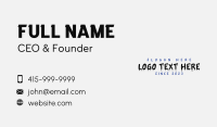 Graffiti Drip Wordmark Business Card Design