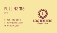 Polygonal Classic Letter Business Card Image Preview